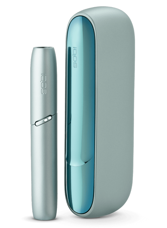 IQOS 3 DUO lucid teal device