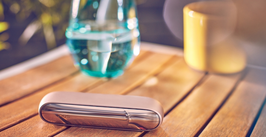 IQOS device on the table